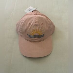 Women’s Time and Tru Light Pink Sun Embroidered Baseball Cap